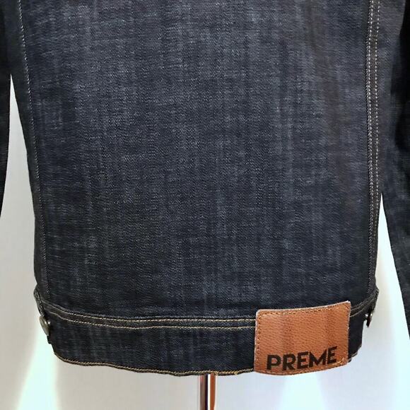 Preme NWOT Dark Wash Jean Jacket Men M - Picture 12 of 16